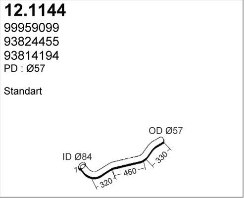 ASSO Išleidimo kolektorius prekės numeris: 12.1144 nebrangu
