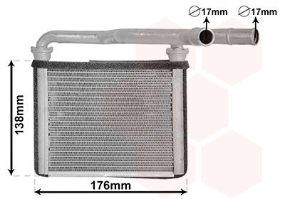 VAN WEZEL Radiateur de chauffage UGS: 27006278 à peu de frais