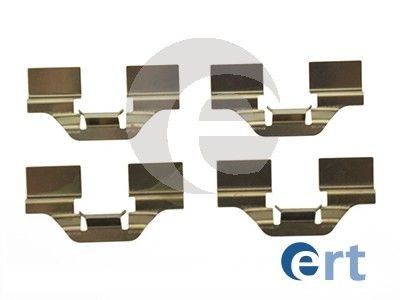 ERT 420091 Σετ βοηθ. εξαρτημάτων, τακάκια φρένων GRAND SCÉNIC 1.6 105 PS Βενζίνη 2009