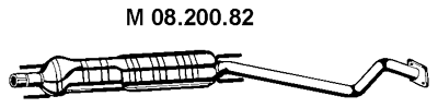EBERSPÄCHER Midtre lydpotte artikkelnummer: 08.200.82 billig