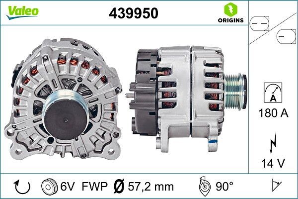 VALEO Alternator Article number: 439950 cheaply