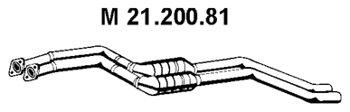 EBERSPÄCHER Midtre lydpotte artikkelnummer: 21.200.81 billig