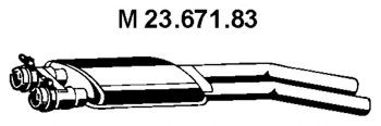 EBERSPÄCHER Midtre lydpotte artikkelnummer: 23.671.83 billig