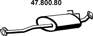 EBERSPÄCHER Midtre lydpotte artikkelnummer: 47.800.80 billig