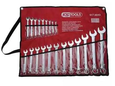 KS TOOLS Ring- / gaffelnøglesæt Varenummer: 517.0043 billige