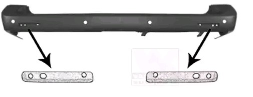 VAN WEZEL 5896541 Paraurti posteriore TRANSPORTER 2.0 TDI 136 CV Diesel