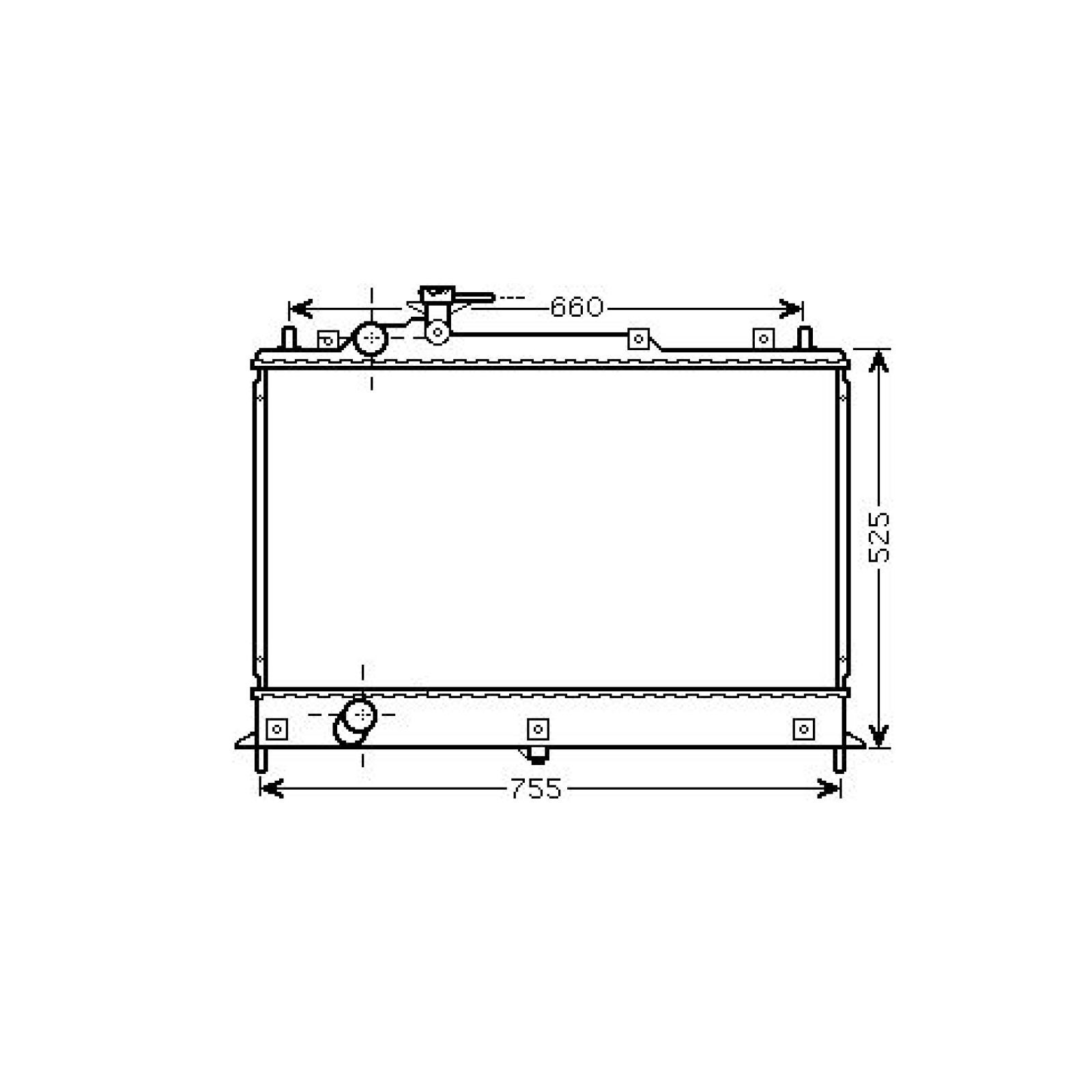 DIEDERICHS Engine radiator Article number: DCM2282 cheaply