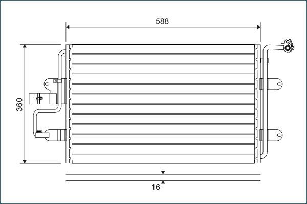 VALEO Air conditioning condenser Article number: 817244 cheaply
