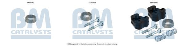 BM CATALYSTS Mounting Kit, catalytic converter Article number: FK91590 cheaply