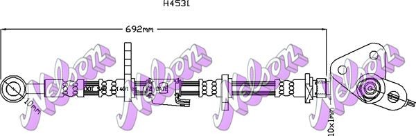KAWE Brake hose Article number: H4531 cheaply