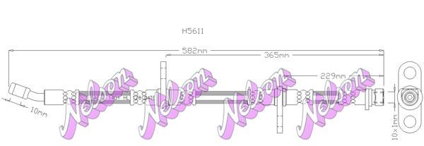 KAWE Brake hose Article number: H5611 cheaply