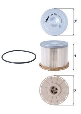 KNECHT Fuel filter Article number: KX 505D cheaply