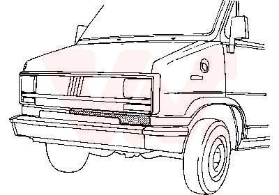 VAN WEZEL Front Cowling Article number: 1745166 cheaply