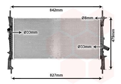 VAN WEZEL Engine radiator Article number: 18002405 cheaply