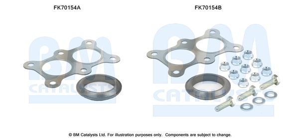 BM CATALYSTS Mounting Kit, exhaust pipe Article number: FK70154 cheaply