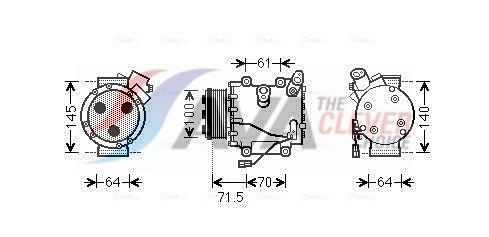 AVA COOLING SYSTEMS Intercooler Varenummer: FE4012 billige