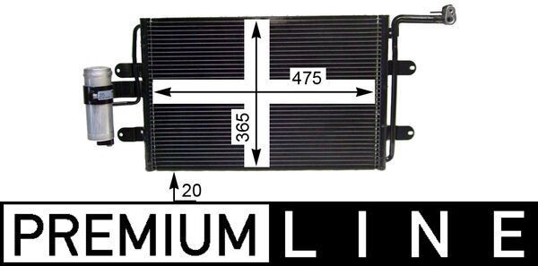 MAHLE ORIGINAL Air conditioning condenser Article number: AC 180 000P cheaply