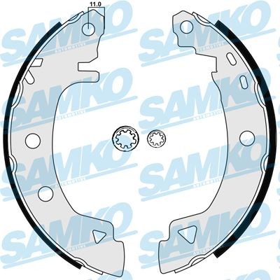 SAMKO Brake Shoe Set Article number: 84920 cheaply