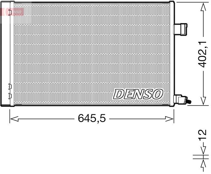 DENSO Air conditioning condenser Article number: DCN11009 cheaply