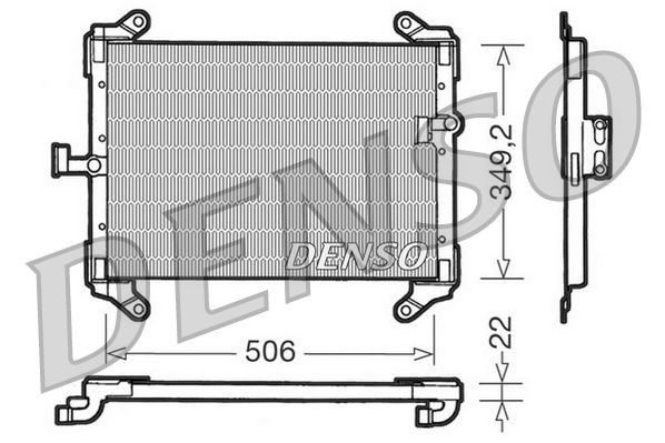 DENSO Air conditioning condenser Article number: DCN09050 cheaply