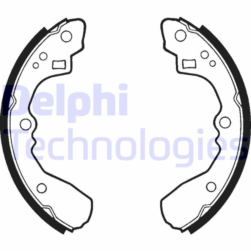 DELPHI Brake Shoe Set Article number: LS1326 cheaply