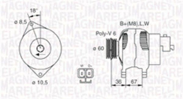 MAGNETI MARELLI Engine radiator Article number: 350213501003 cheaply