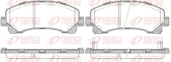 REMSA Brake pad set Article number: 1407.00 cheaply