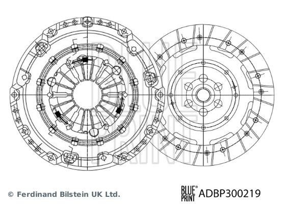 BLUE PRINT Clutch kit Article number: ADBP300219 cheaply