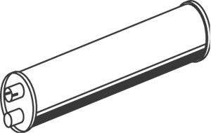 DINEX Middle- / End Silencer Article number: 50363 cheaply