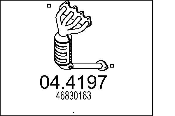 MTS Catalytic converter Article number: 04.4197 cheaply