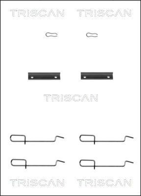 TRISCAN 8105 101592 Monteringssæt til bremseklodser 306 2.0 135 HK Benzin 2003