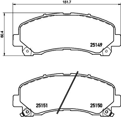 MINTEX Brake pad set Article number: MDB3185 cheaply