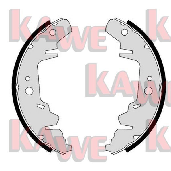 KAWE Brake Shoe Set Article number: 07280 cheaply