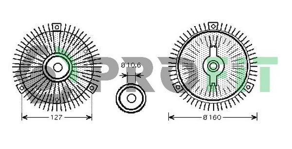 PROFIT Fan clutch Article number: 1720-4001 cheaply