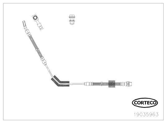 CORTECO Brake hose Article number: 19035963 cheaply