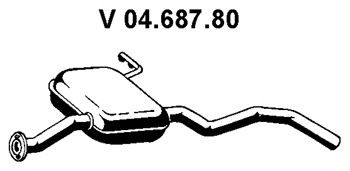EBERSPÄCHER Front Silencer Article number: 04.687.80 cheaply