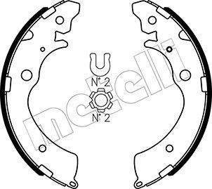 METELLI Brake Shoe Set Article number: 53-0154 cheaply
