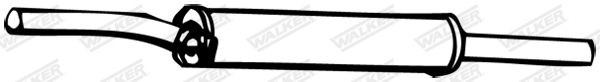WALKER Front Silencer Article number: 08306 cheaply
