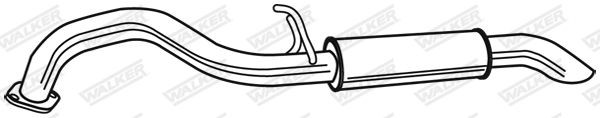 WALKER Rear silencer Article number: 22922 cheaply