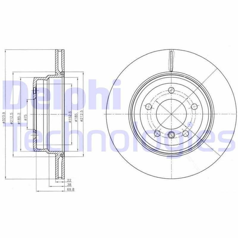DELPHI Hjullejesæt Varenummer: BK1174 billige