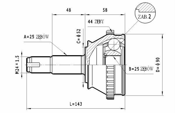 STATIM Joint kit, drive shaft Article number: C.158 cheaply