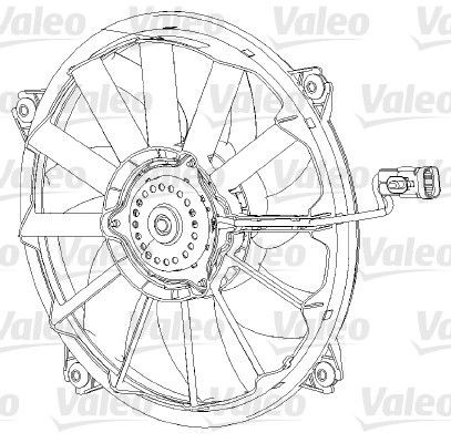VALEO Fan, radiator Article number: 696091 cheaply