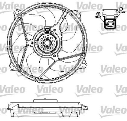 VALEO Fan, radiator Article number: 696137 cheaply