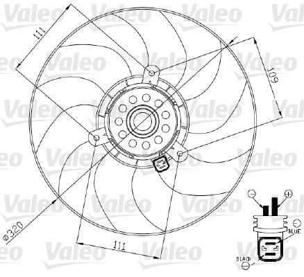 VALEO Fan, radiator Article number: 696188 cheaply