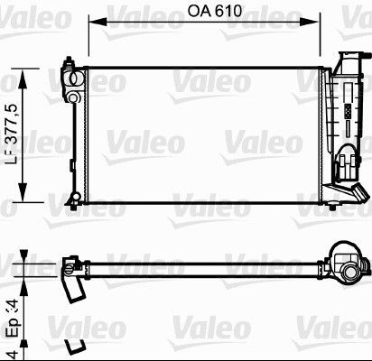 VALEO Engine radiator Article number: 730985 cheaply