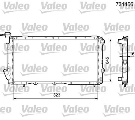 VALEO Air conditioning condenser Article number: 816743 cheaply