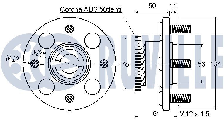 RUVILLE Tensor, correia trapezoidal estriada Número de artigo: 55483 baixo custo
