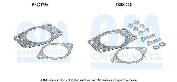 BM CATALYSTS Mounting Kit, exhaust pipe Article number: FK50175 cheaply