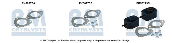 BM CATALYSTS Mounting Kit, exhaust pipe Article number: FK50273 cheaply