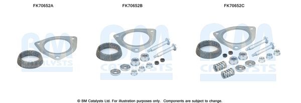 BM CATALYSTS Mounting Kit, exhaust pipe Article number: FK70652 cheaply